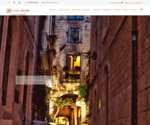 Cortealtavilla.it(Hotel 4 stelle Relais Corte Altavilla relais Puglia) Screenshot