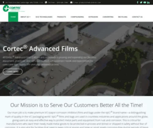 Cortecadvancedfilms.com(Cortec® Advanced Films) Screenshot