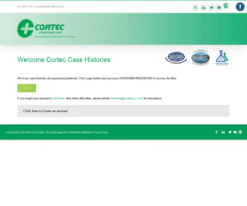 Corteccasehistories.com(The world leader in innovative corrosion protection solutions) Screenshot