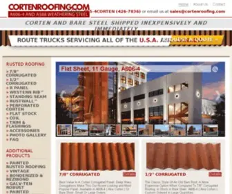 Cortenroofing.com(Buy Corten Roofing (A606) at Cortenroofing.com) Screenshot
