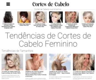 Cortesdecabelofeminino.com.br(Tendências) Screenshot