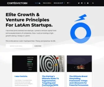 Cortesvictorh.com(All-Things Startups) Screenshot