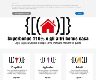 Cortexa.it(Il progetto associativo per l'Eccellenza nel Sistema a Cappotto) Screenshot