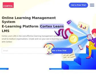 Cortexlearn.com(E-Learning Software) Screenshot