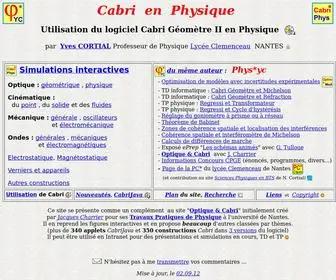 Cortial.net(Cabri en Physique) Screenshot
