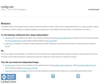 Cortig.net(Homepage) Screenshot