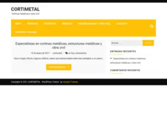 Cortimetal.com.mx(Cortinas metálicas y obra civil) Screenshot