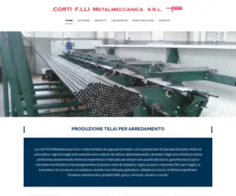 Cortimetalmeccanica.it(Telai in ferro e acciaio per arredamento) Screenshot