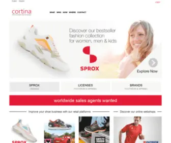 Cortina.be(Cortina creates bestselling footwear and apparel collections that achieve strong results and long) Screenshot