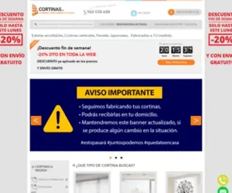 Cortinas.es(Venta on) Screenshot