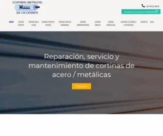 Cortinasmetalicasmendoza.mx(Cortinas de acero y metálicas) Screenshot