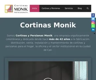 Cortinasmonik.com(Cortinas y Persianas MONIK CALI) Screenshot