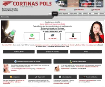 Cortinaspol3.com.ar(Cortinas de Enrollar Roller Venta POL) Screenshot