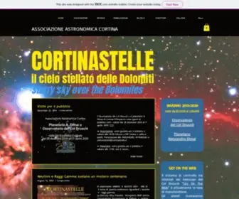 Cortinastelle.it(Associazione Astronomica Cortina) Screenshot