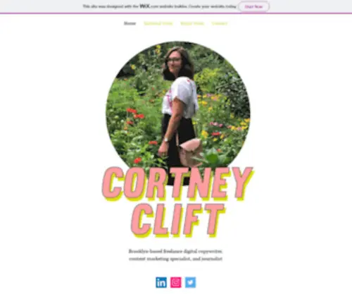 Cortneyclift.com(Home) Screenshot