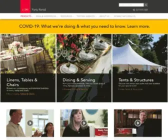 Cortpartyrental.com(Wedding and Event Rentals in Seattle) Screenshot