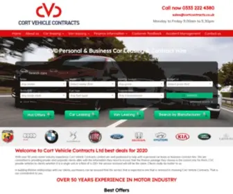 Cortvehiclecontracts.co.uk(Nationwide Suppliers of Car & Vans) Screenshot