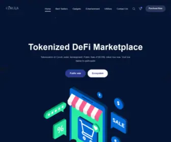 Coruls.com(Tokenized DeFi marketplace) Screenshot