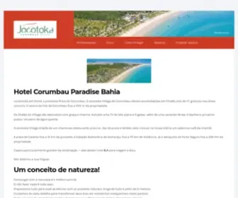 Corumbauparadise.com.br(Hotel Corumbau Paradise Bahia) Screenshot