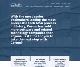 CorumGroup.com(Corum Group) Screenshot