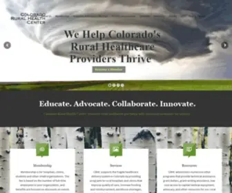 Coruralhealth.org(Colorado Rural Health Center) Screenshot