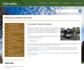 Corvallistransit.com(Corvallis Transit System) Screenshot