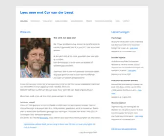 Corvanderleest.nl(Lees mee met Cor van der Leest) Screenshot