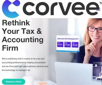 Corvee.com(Tax Planning Software for Tax and Accounting Firms) Screenshot