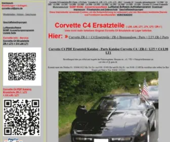 Corvette-C4.eu(Corvette Ersatzteile) Screenshot