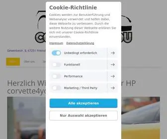Corvette4You.de(Herzlich Willkommen auf unserer HP) Screenshot