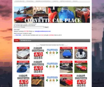 Corvettecarplace.com(Chevrolet Corvette Car Sales) Screenshot