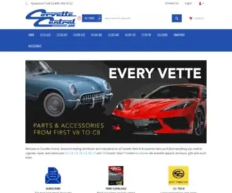 Corvettecentral.com(Corvette Parts & Accessory Supplier) Screenshot