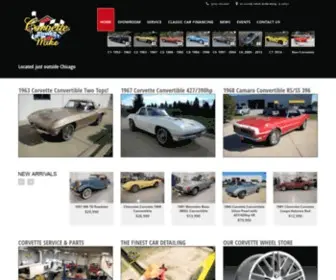 Corvettemikemidwest.com(Corvettes and Classic Cars) Screenshot