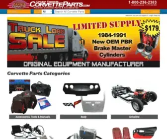 Corvetteparts.com(Corvette Parts & Accessories by Davies Corvette) Screenshot