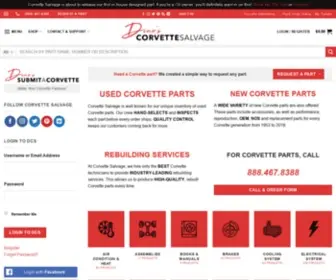 Corvettesalvage.com(Used Corvette Parts) Screenshot