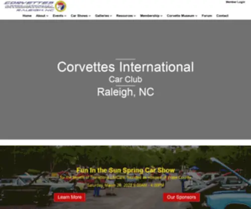 Corvettesinternational.com(Corvettes International) Screenshot