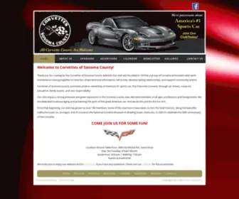 Corvettesofsonomacounty.com(Corvettes of Sonoma County) Screenshot