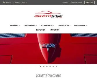 Corvettestoreonline.com(Corvette Apparel) Screenshot