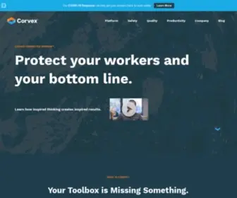 Corvexsafety.com(Inspiring Frontline Workers Through Human Capital Management) Screenshot