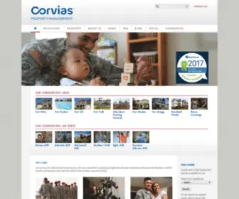 Corviasmilitaryliving.com(Corvias Military Living) Screenshot