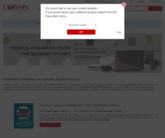 Corwin.com(Professional development book publisher) Screenshot