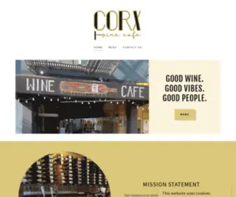 Corxwinecafe.com(Corx Wine Cafe) Screenshot