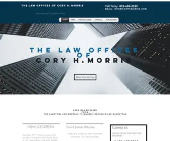 Coryhmorris.com(The Law Offices of Cory H. Morris) Screenshot