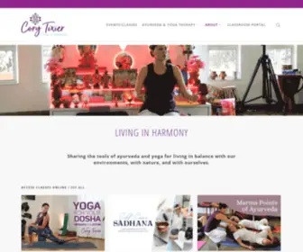 Corytixier.com(Yoga & Ayurveda) Screenshot