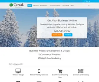 Corzakinteractive.com(Website Developer) Screenshot