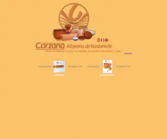 Corzana.com(Alfarería) Screenshot