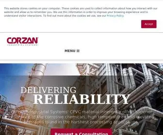 Corzan.com(Corzan® Material and Piping Solutions) Screenshot