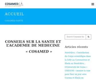 Cosamedsante.net(Cosamed Santé) Screenshot