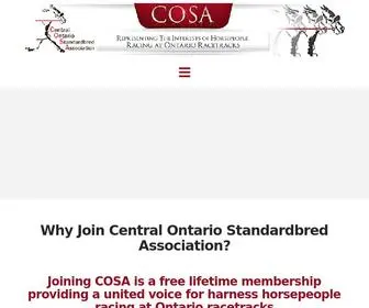 Cosaonline.com(Central Ontario Standardbred Association) Screenshot