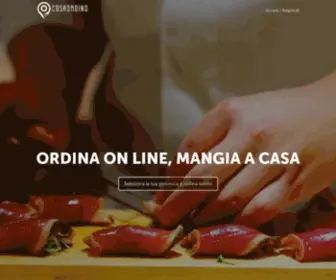 Cosaordino.it(Ordina on line a pranzo e cena a domicilio) Screenshot